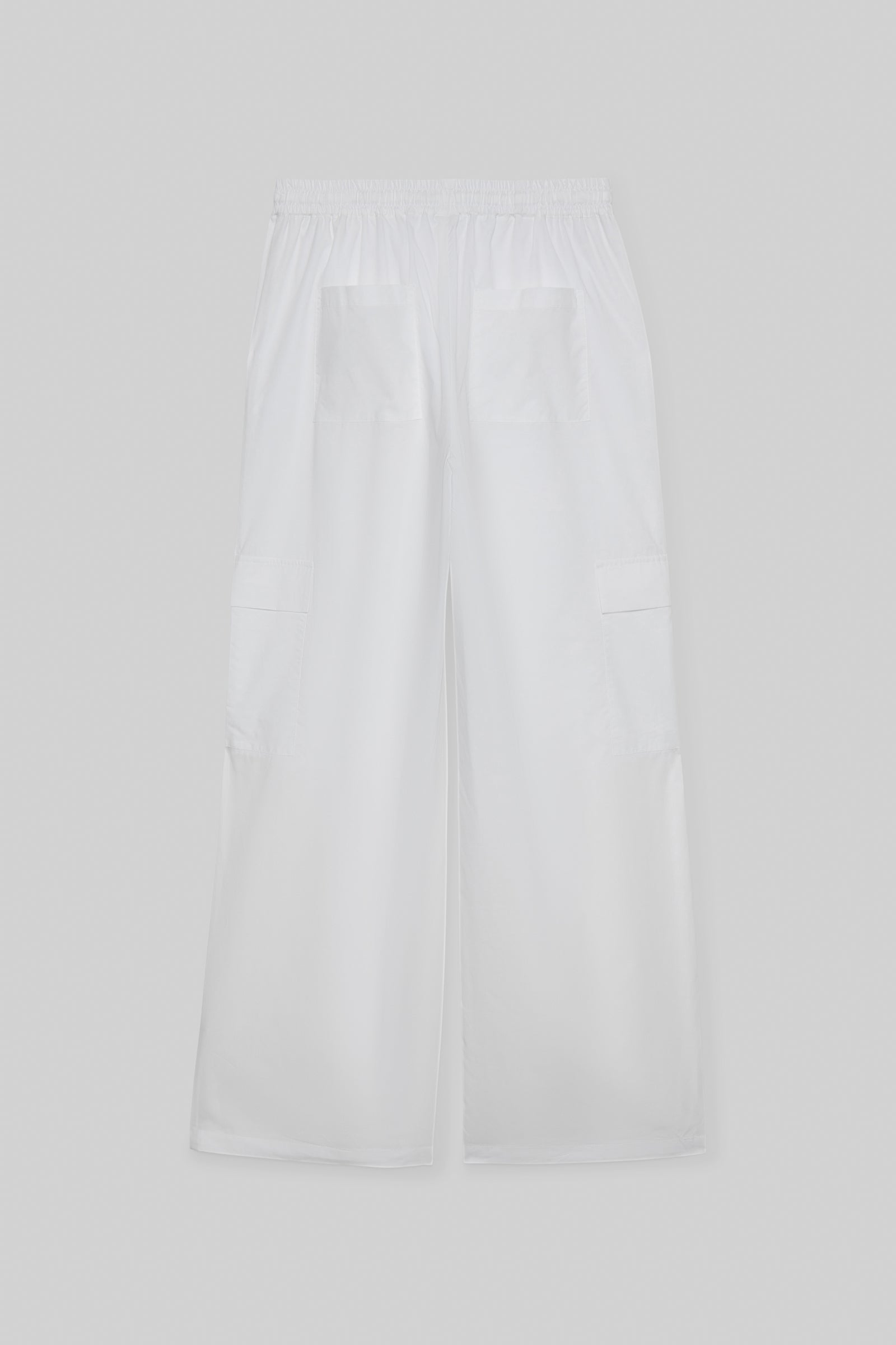 Pantalon Baniela cargo taille haute - White