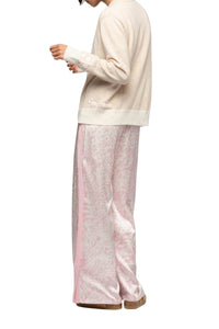 1 QTY NEW CARDIGAN COL ROND BICOLORE