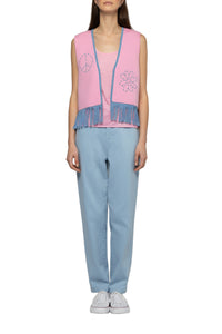 Gapril sleeveless cashmere and wool cardigan - Bonbon