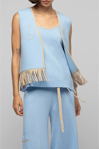 Gapril sleeveless cashmere and wool cardigan - Ciel