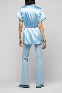 10 QTY NEW CHEMISE SM AVEC DETAIL EN CUIR