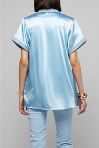 10 QTY NEW CHEMISE SM AVEC DETAIL EN CUIR