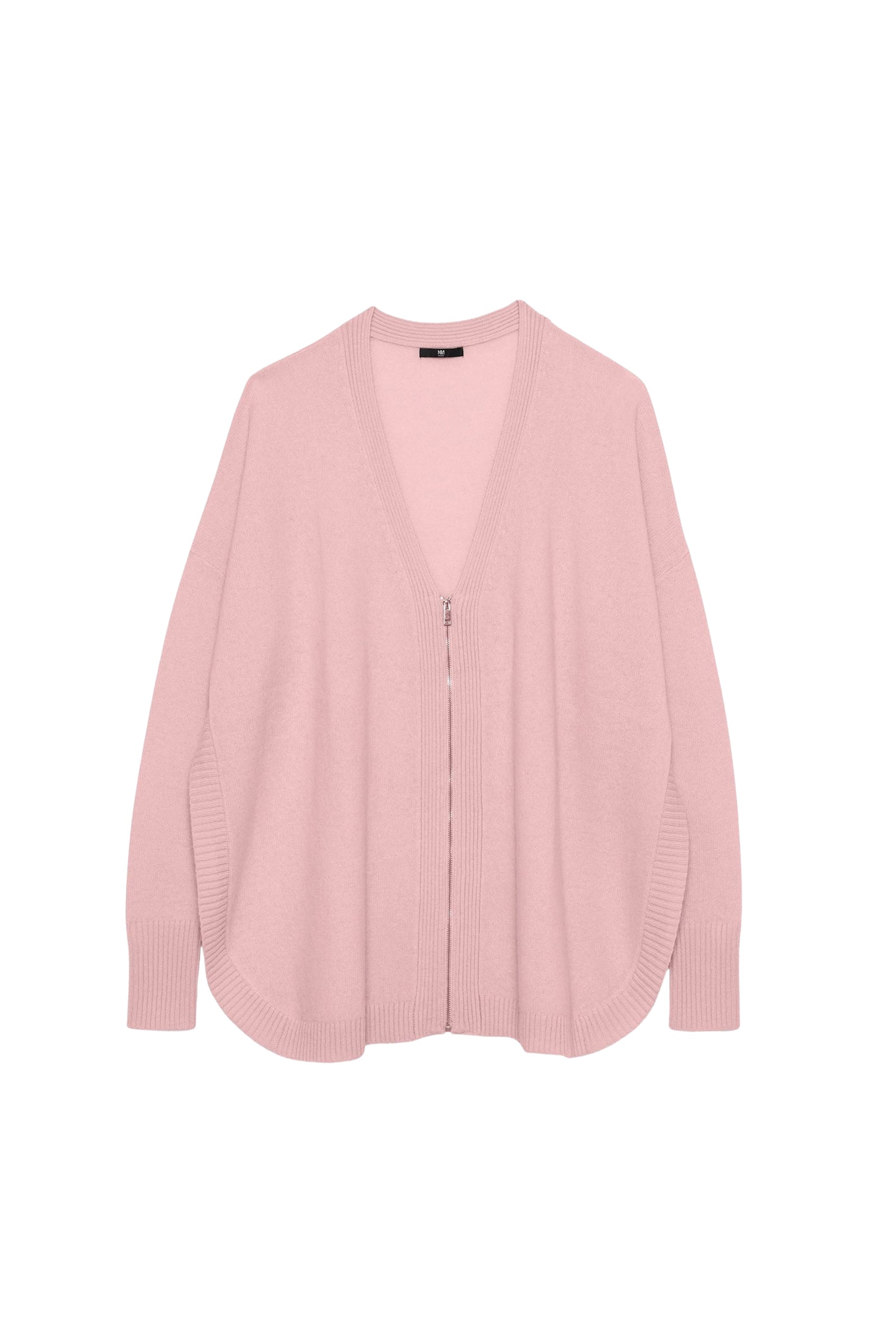 Galdo oversized cashmere cardigan with wide slits - Pink