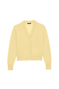 Gilet Gardiner en cachemire à col V et boutons - Yellow