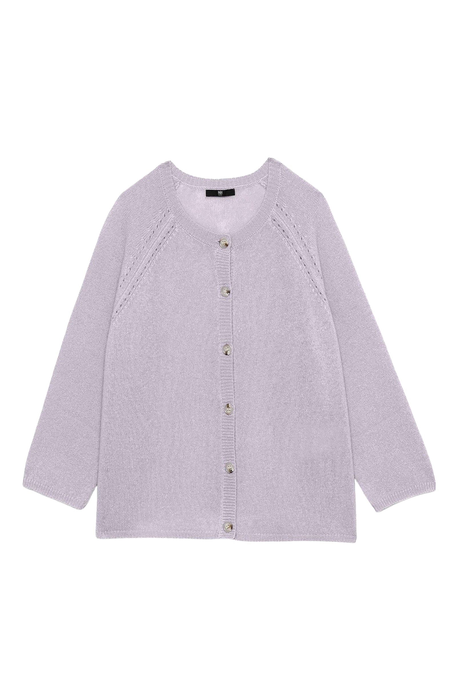 Gilba cashmere cardigan with half-length sleeves - Lavender