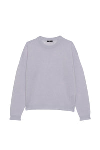 Paris cashmere jumper, long sleeves and round neck - Lavender