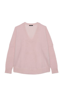 Stellal long-sleeved cashmere V-neck jumper - Pink