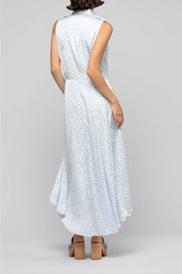 Raziza sleeveless polka dot shirt dress - Dots Ciel