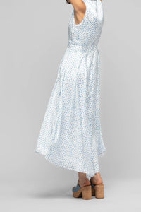 Raziza sleeveless polka dot shirt dress - Dots Ciel