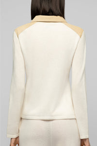 1 QTY NEW TOP AVEC DETAILS EN SUEDE