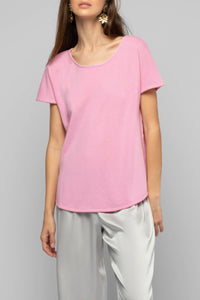 Loose-fitting wool and cashmere Talixane T-shirt - Bonbon