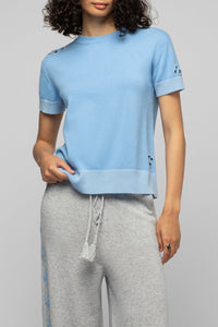 10 QTY NEW TSHIRT EN MAILLE BICOLORE