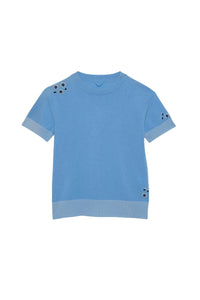 10 QTY NEW TSHIRT EN MAILLE BICOLORE