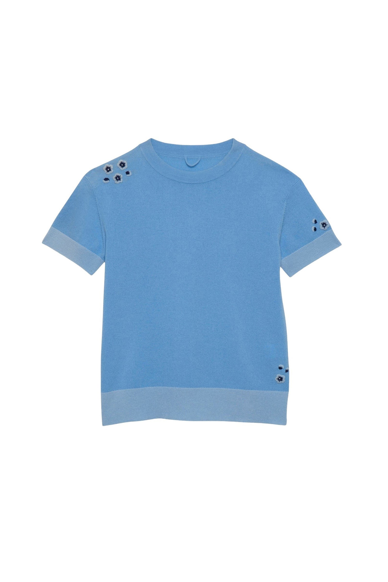 10 QTY NEW TSHIRT EN MAILLE BICOLORE