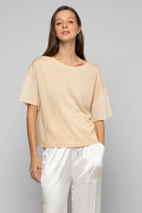 12 QTY NEW TSHIRT AVEC MANCHES EN SOIE