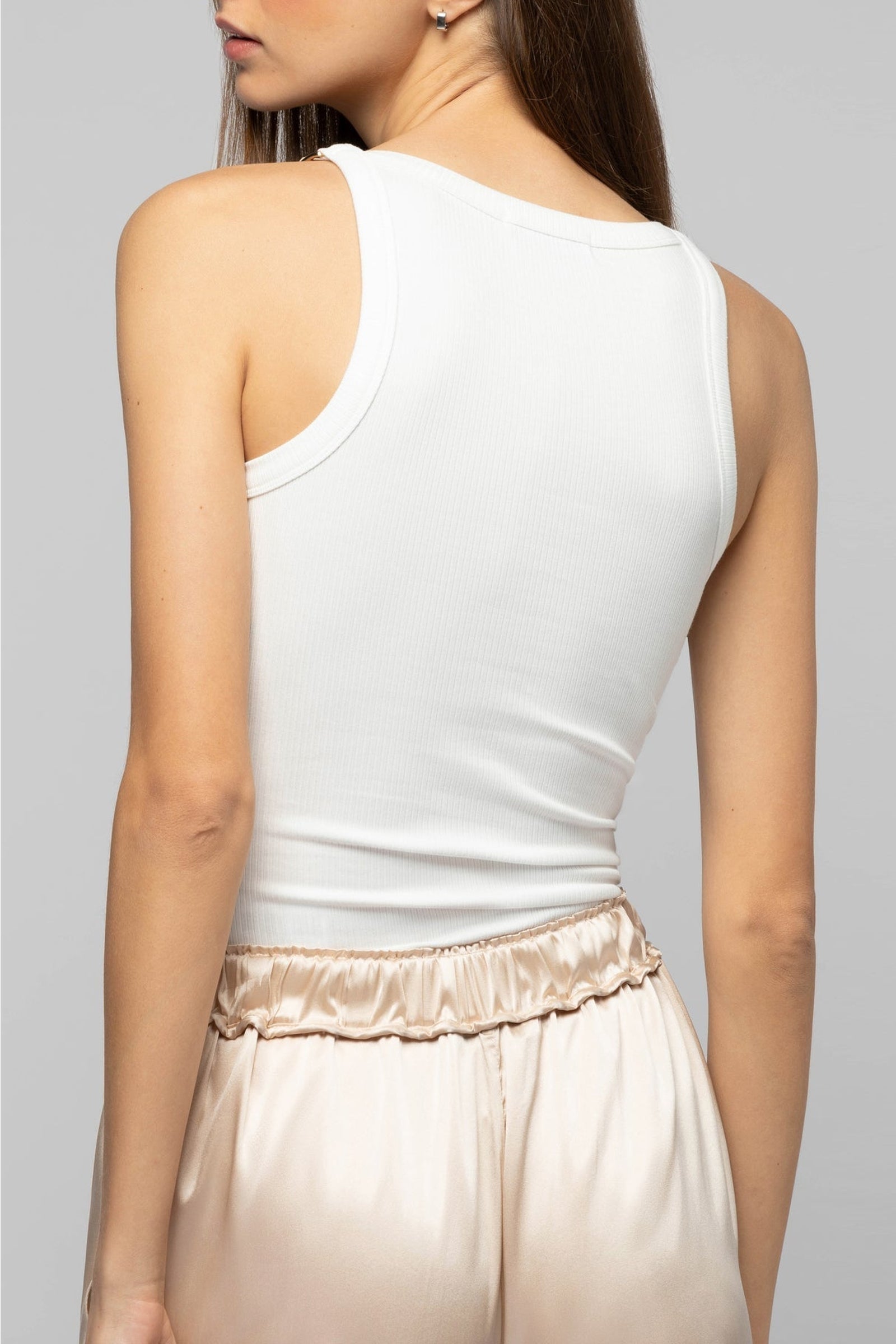 Tanastasia sleeveless tank top - White