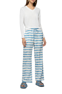 Long-sleeved linen jersey Tanika T-shirt - White