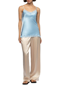Tathenais silk and lace camisole - Ciel