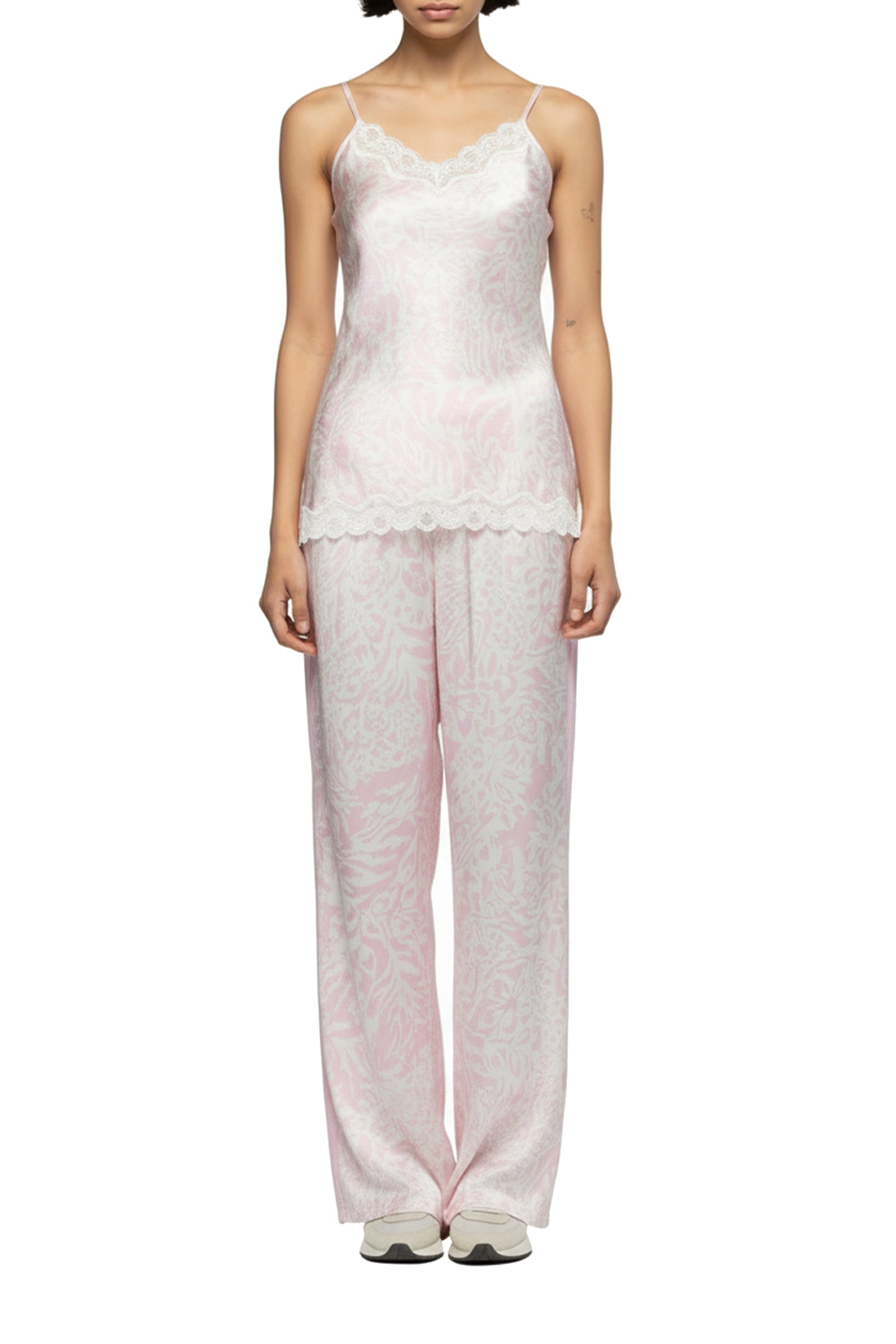 Tathenais silk and lace camisole - Printleo