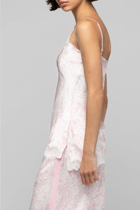 Tathenais silk and lace camisole - Printleo