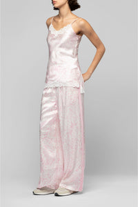 Tathenais silk and lace camisole - Printleo