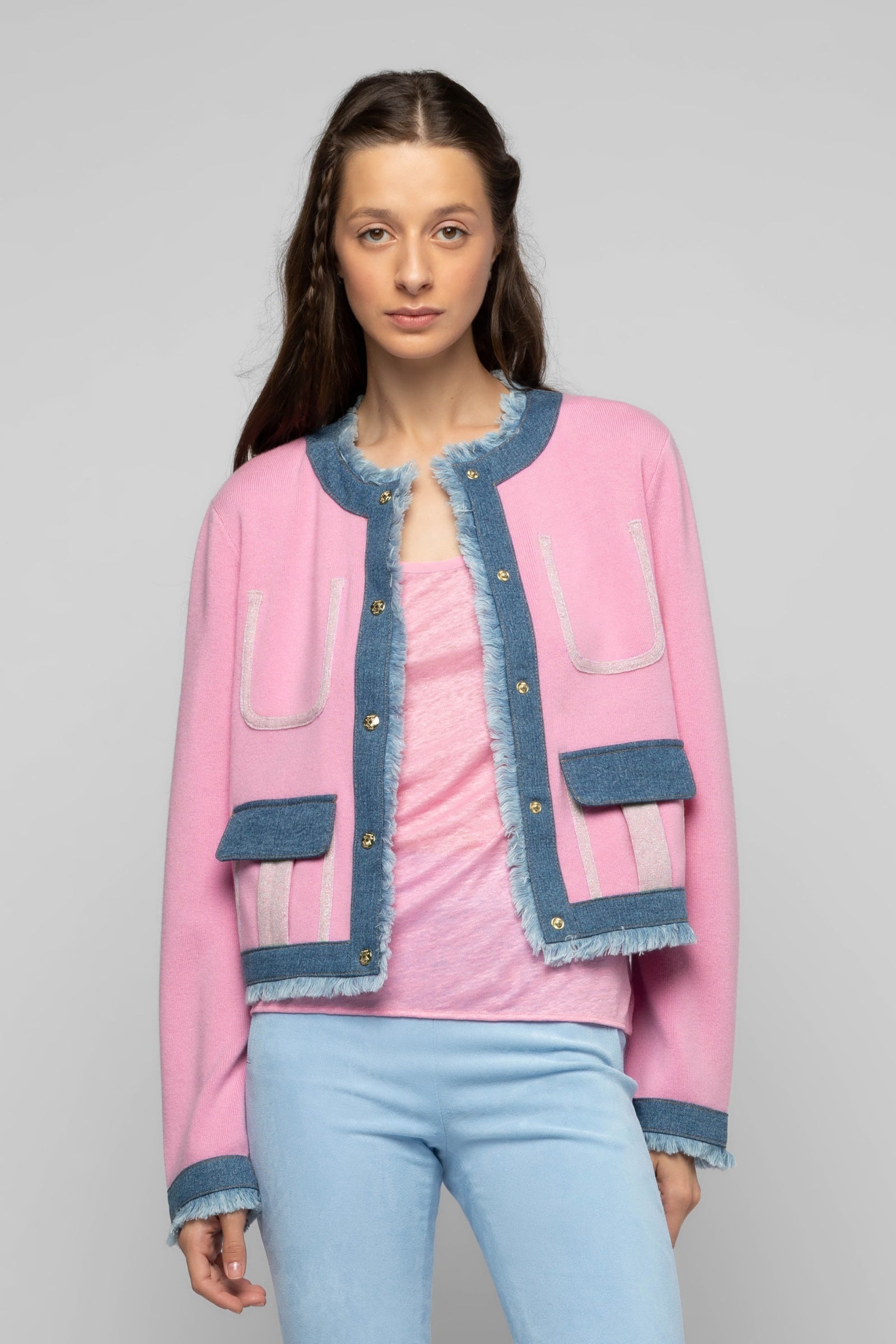 1 QTY NEW VESTE EN MAILLE ET DETAIL