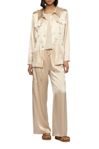 Vagnes silk safari jacket - Beige