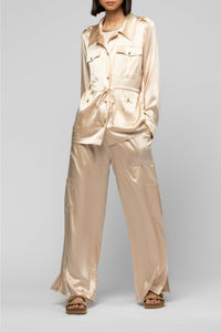 13 QTY NEW VESTE LONGUE EN  SOIE