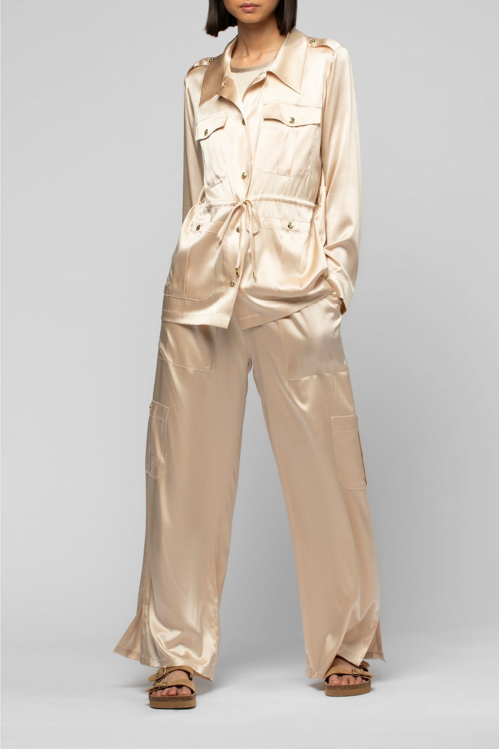 13 QTY NEW VESTE LONGUE EN  SOIE