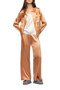 1 QTY NEW VESTE LONGUE EN  SOIE