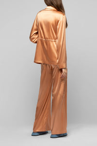 Veste Vagnes saharienne en soie - Camel