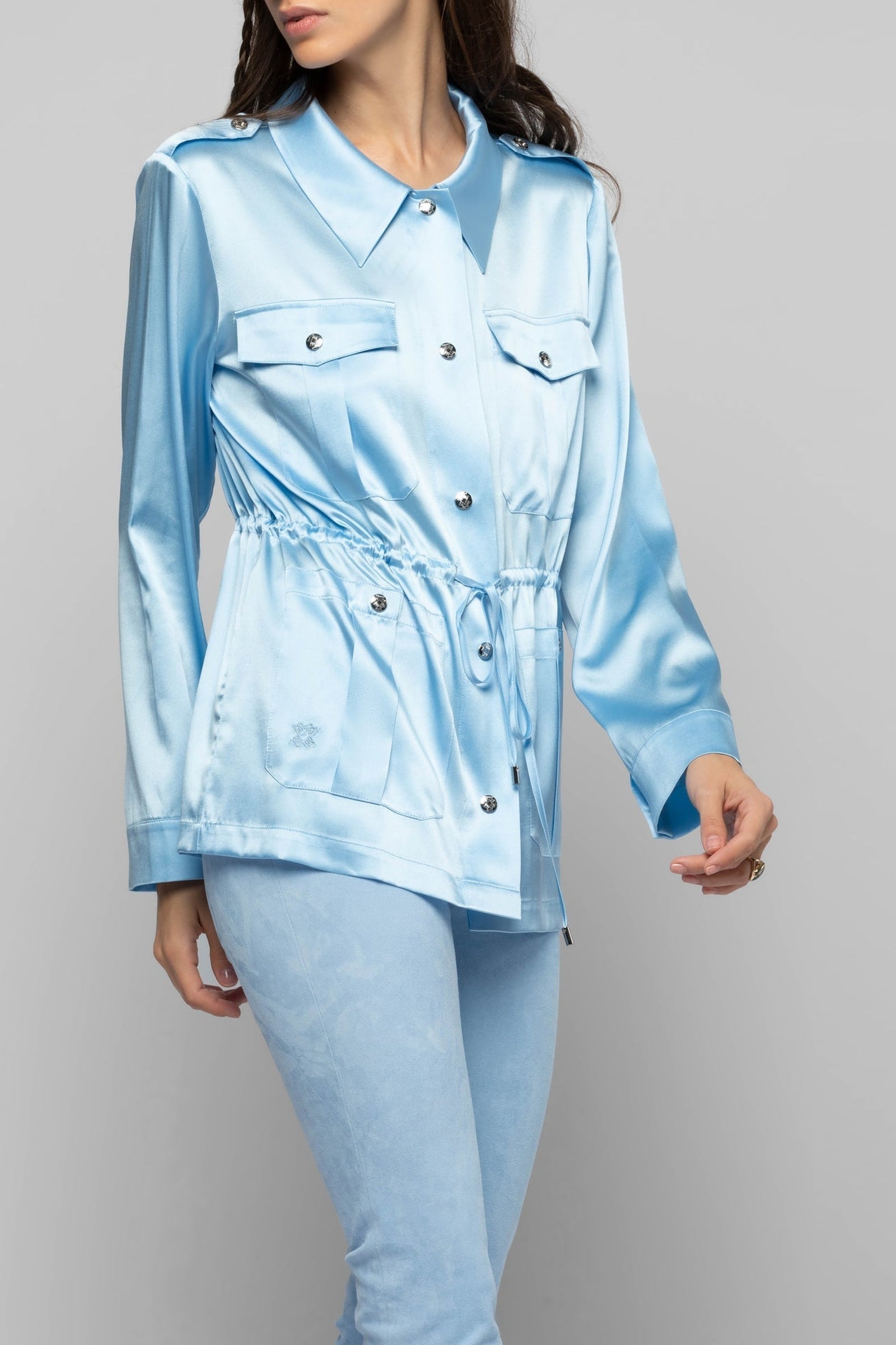 10 QTY NEW VESTE LONGUE EN  SOIE