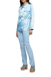 10 QTY NEW VESTE LONGUE EN  SOIE