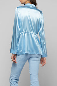 10 QTY NEW VESTE LONGUE EN  SOIE