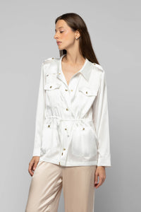 12 QTY NEW VESTE LONGUE EN  SOIE