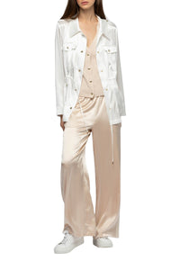 12 QTY NEW VESTE LONGUE EN  SOIE