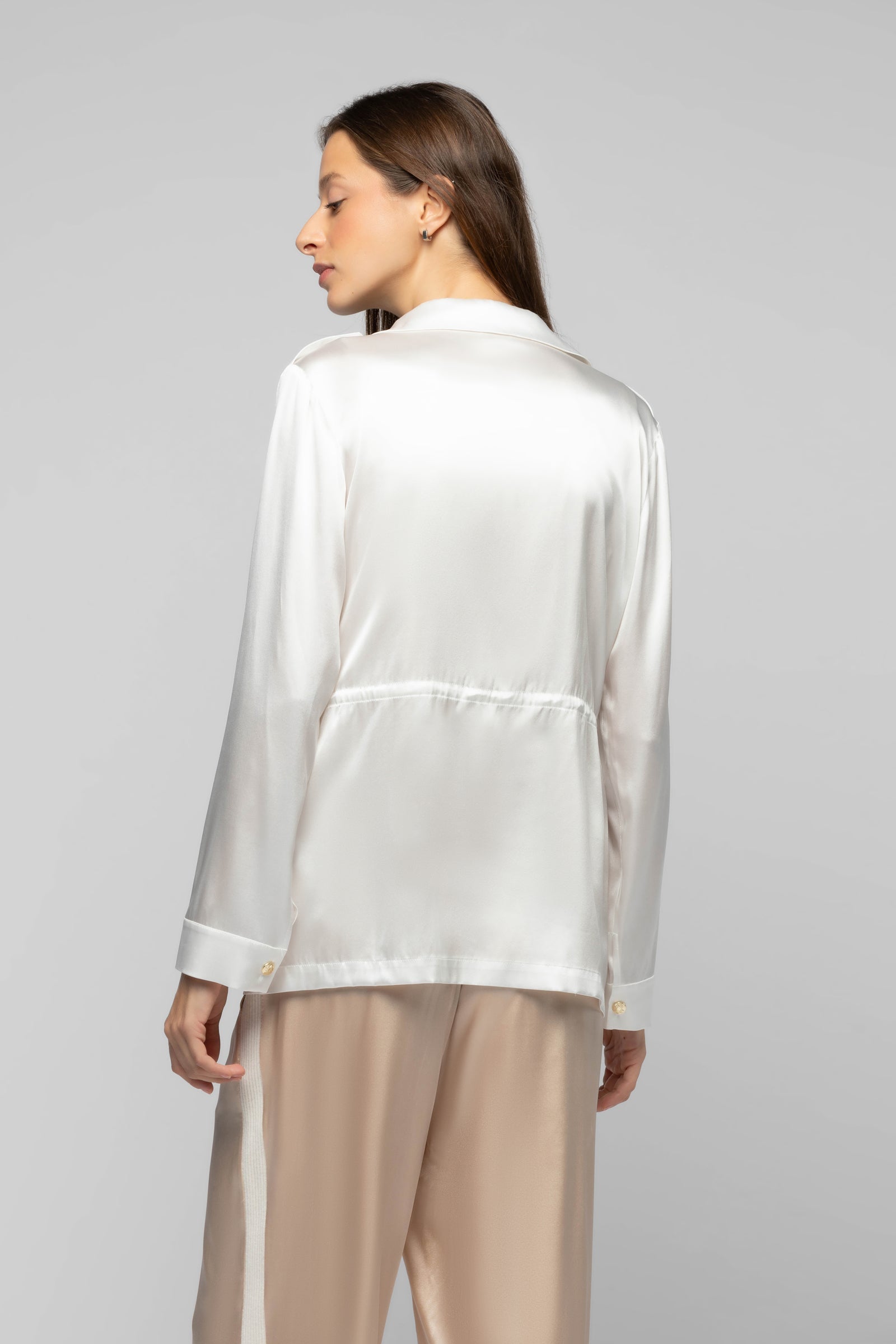 12 QTY NEW VESTE LONGUE EN  SOIE