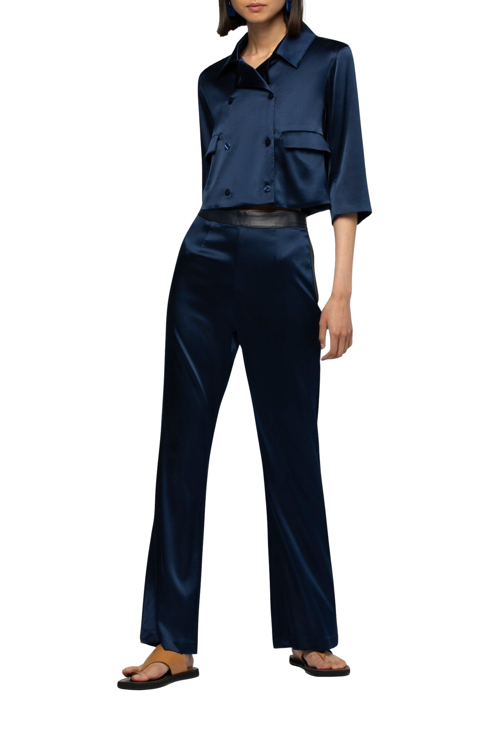 14 QTY NEW VESTE COURTE EN  SOIE AVEC ML