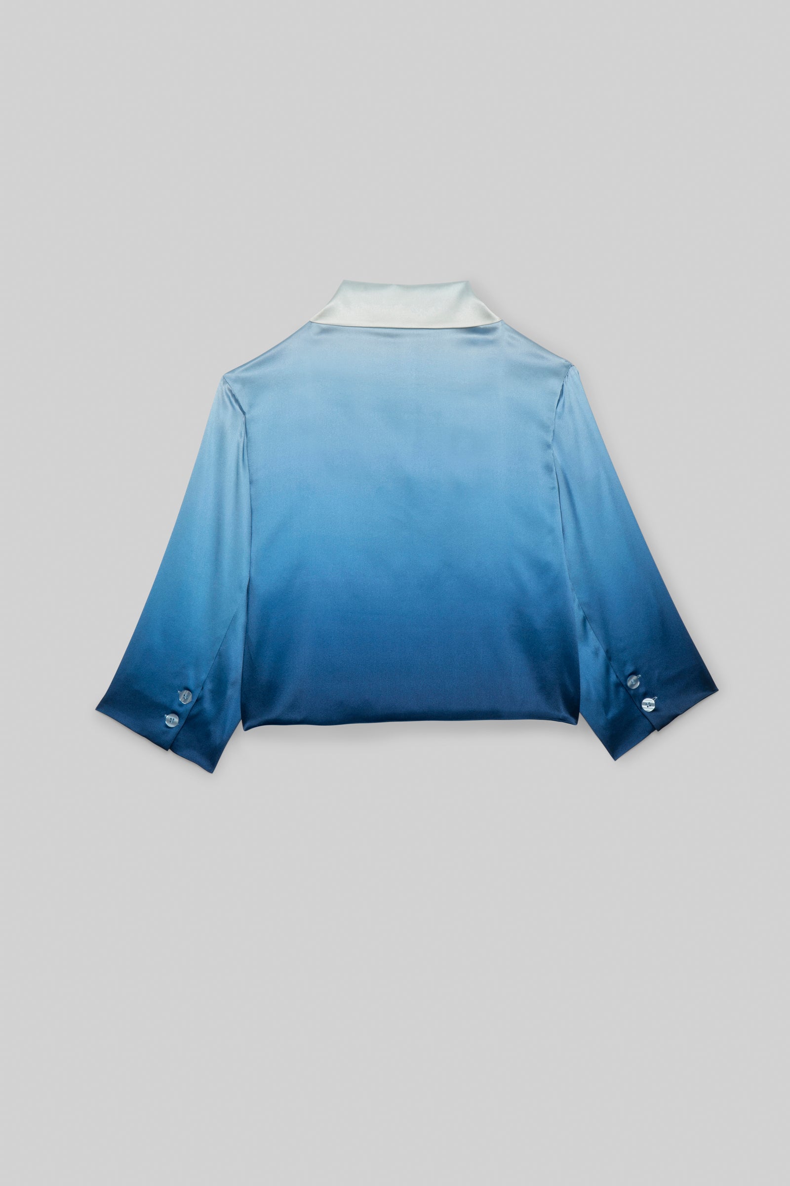 Vaicha short silk jacket men's jacket inspiration - Tie & Dye Blue