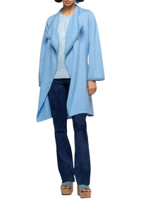 Valyssa long jacket with details - Denim