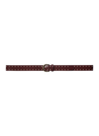 Ceinture en cuir lisse - Marron