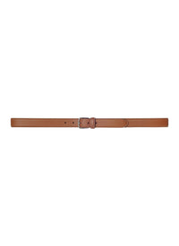 Ceinture en cuir avec boucle en métallique - Camel