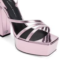 Sandales à plateforme Blasvegas 120 en cuir - Rose