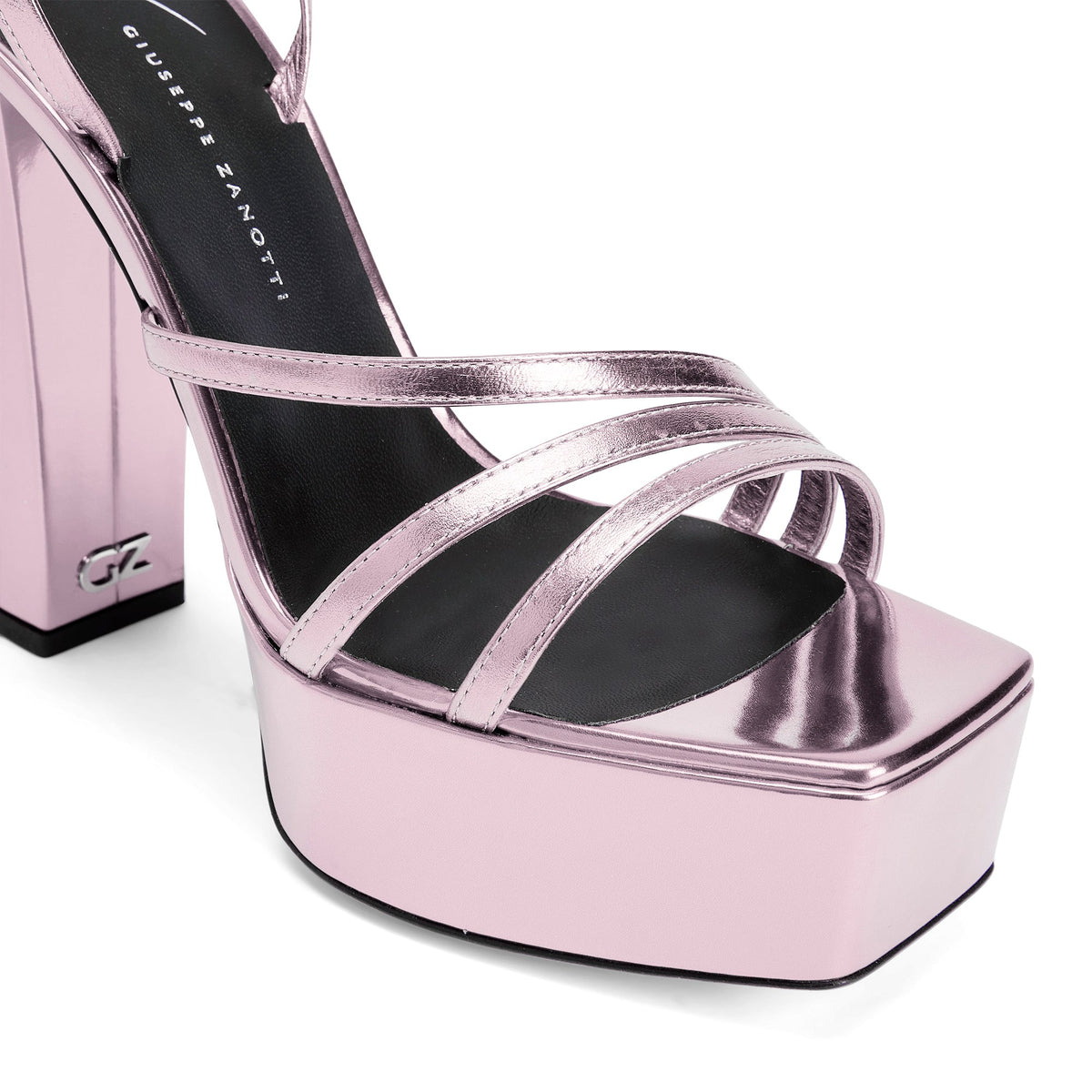Sandales à plateforme Blasvegas 120 en cuir - Rose