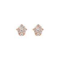 PrixTroca:290€_VentesTroca:1_QtyTroca:1_ST:100%_Puces d'oreilles Magic Touch en Or rose 18K sertie de diamants - Rose