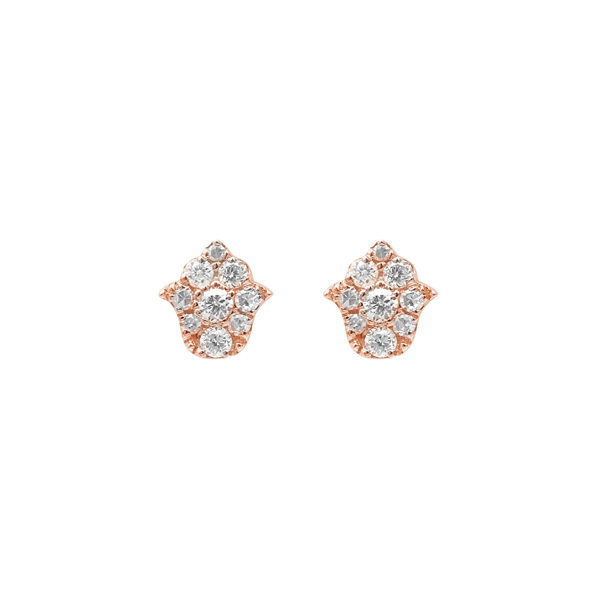PrixTroca:290€_VentesTroca:1_QtyTroca:1_ST:100%_Puces d'oreilles Magic Touch en Or rose 18K sertie de diamants - Rose