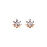 BOUCLES D OREILLES  OR ROSE