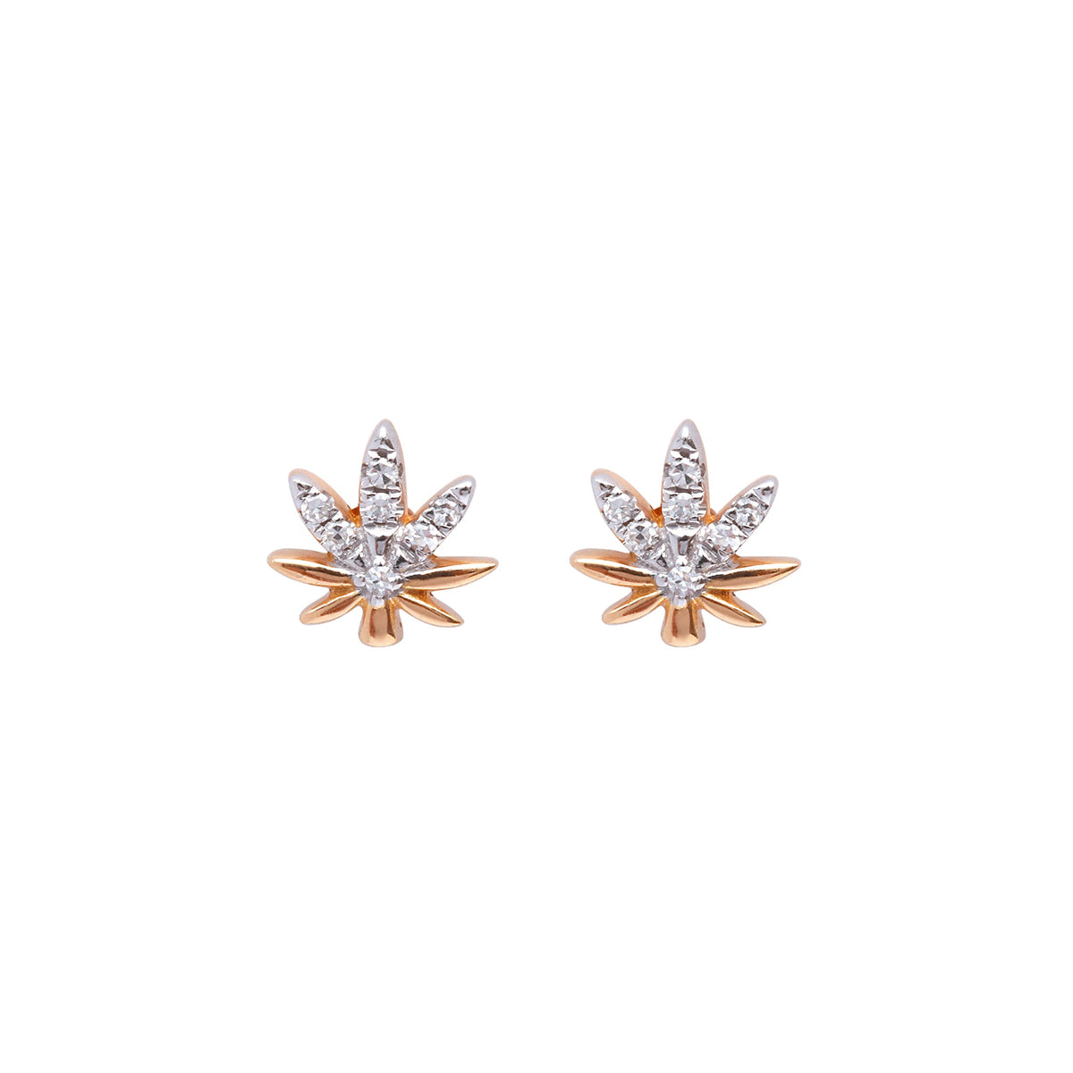 BOUCLES D OREILLES  OR ROSE