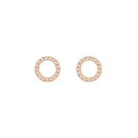 PrixTroca:310€_VentesTroca:0_QtyTroca:1_ST:0%_Puces d'oreilles Magic Touch en Or rose 18K sertie de diamants - Rose