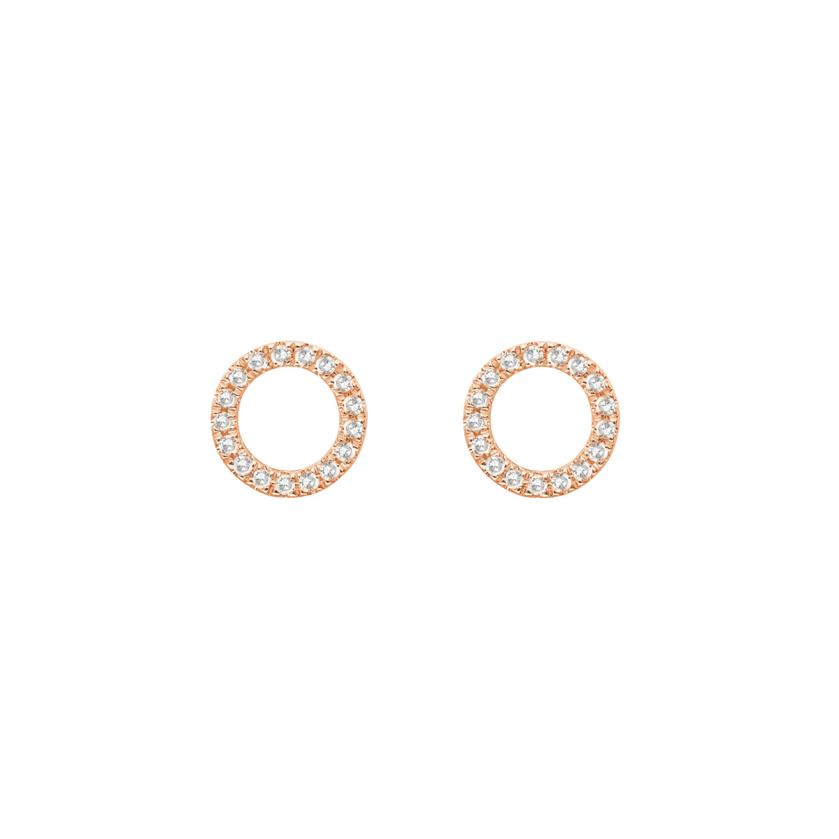 PrixTroca:310€_VentesTroca:0_QtyTroca:1_ST:0%_Puces d'oreilles Magic Touch en Or rose 18K sertie de diamants - Rose